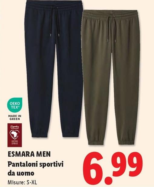 Oeko Tex - Pantaloni Sportivi Da Uomo