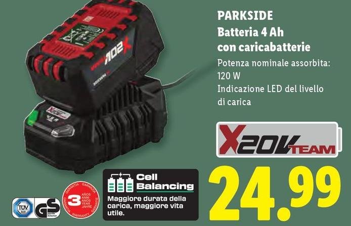 Gs - Batteria 4 Ah Con Cariocabatterie