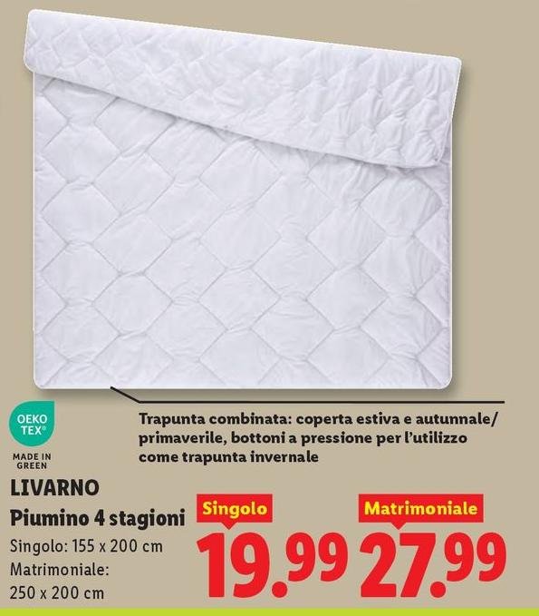 Oeko Tex - Piumino 4 Stagioni