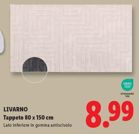 Oeko Tex - Tappeto 80 X 150 Cm