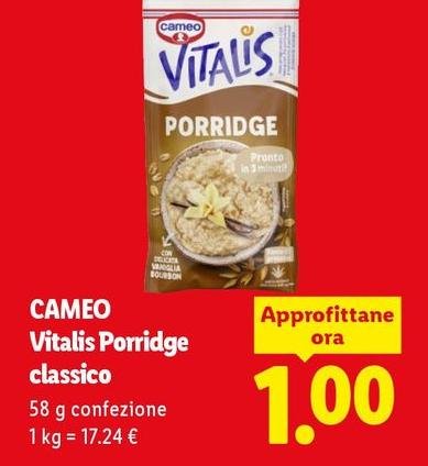 Cameo - Vitalis Porridge Classico