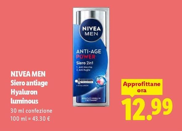 Nivea - Siero Antiage Hyaluron Luminous