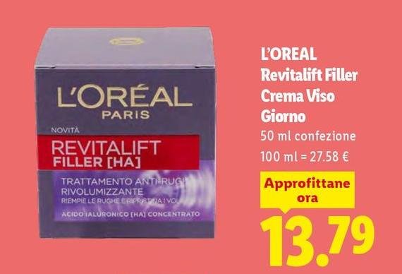 L'Oreal - Revitalift Filler Crema Viso Giorno
