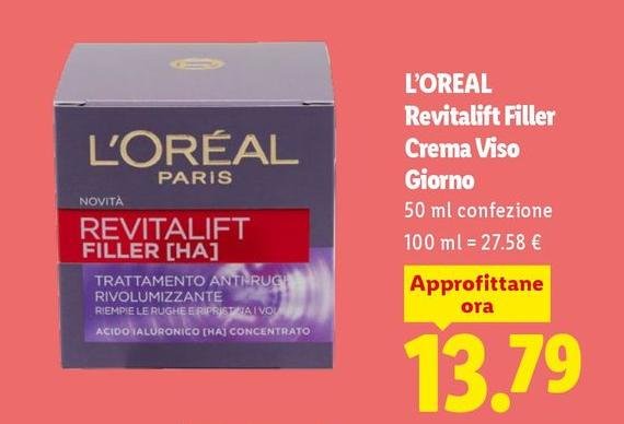 L'Oreal - Revitalift Filler Crema Viso Giorno