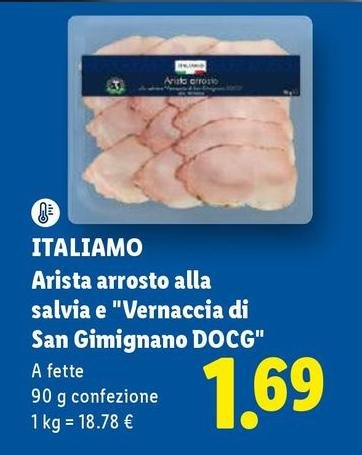 Italiamo - Arista Arrosto Alla Salvia E "Vernaccia Di San Gimignano DOCG"