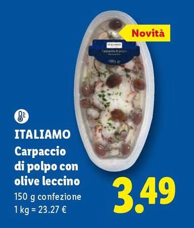 Italiamo - Carpaccio Di Polpo Con Olive