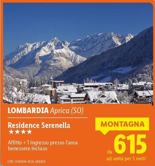 Area - Lombardia Apricia (so) Residence Sernella ★★★