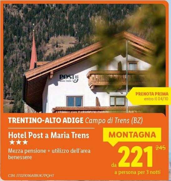 Area - Hotel Post A Maria Trens