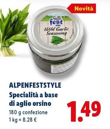 Alpen fest - Specialita A Base Di Aglio Orsino