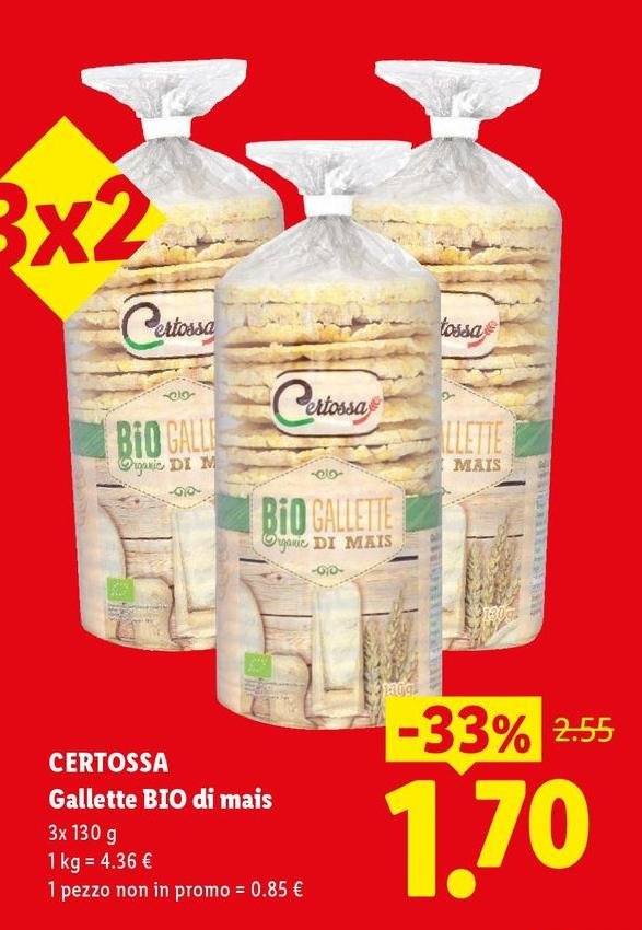Certossa - Gallette Bio Di Mais