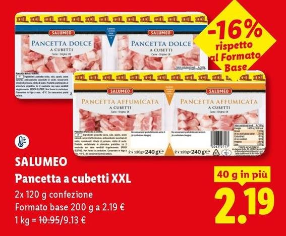 Salumeo - Pancetta A Cubetti XXL