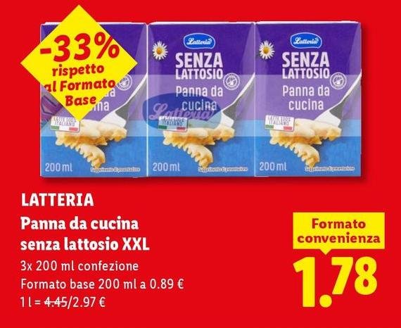 Latteria - Panna Da Cucina Senza Lattosio XXL