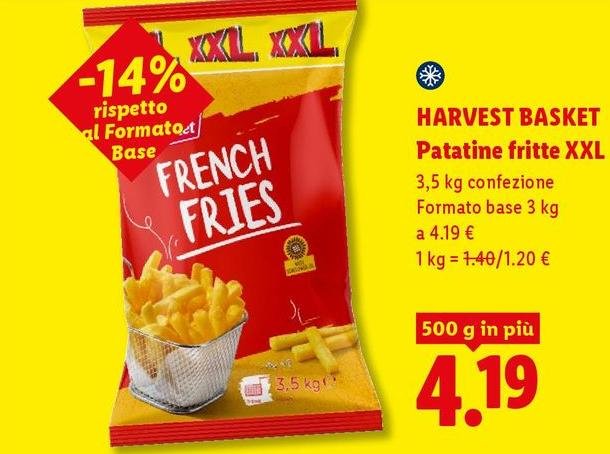 Harvest Basket - Patatine Fritte XXL