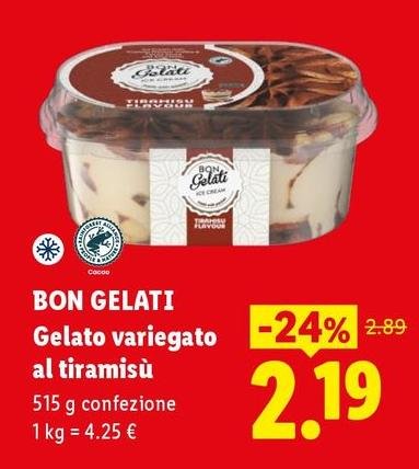 Bon Gelati - Gelato Variegato Al Tiramisu