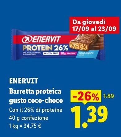 Enervit - Barretta Proteica Gusto Coco-Choco