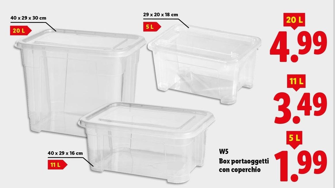 W5 - Box Portaoggetti Con Coperchio
