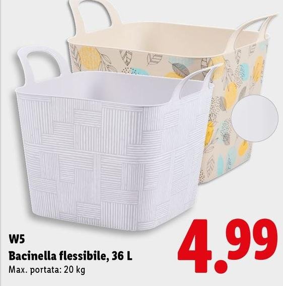 W5 - Bacinella Flessibile,36 L