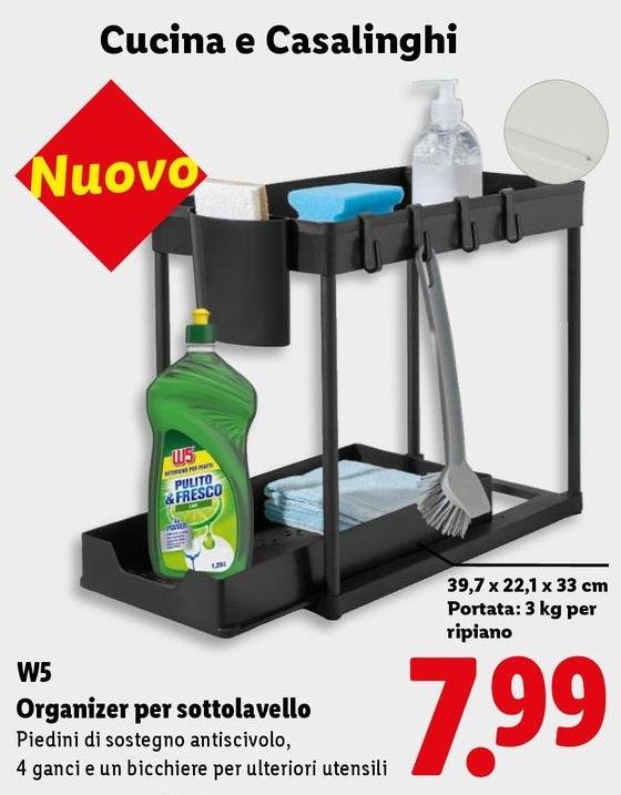 W5 - Organizer Per Sottolavello