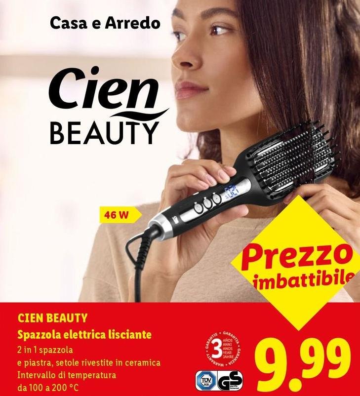 Cien Beauty - Spazzola Elettrica Lisciante