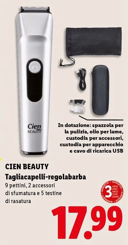 Cien Beauty - Tagliacapelli-Regolabarba