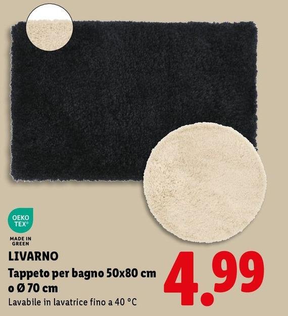 Livarno - Tappeto Per Bagno 50x80 Cm O 70 Cm