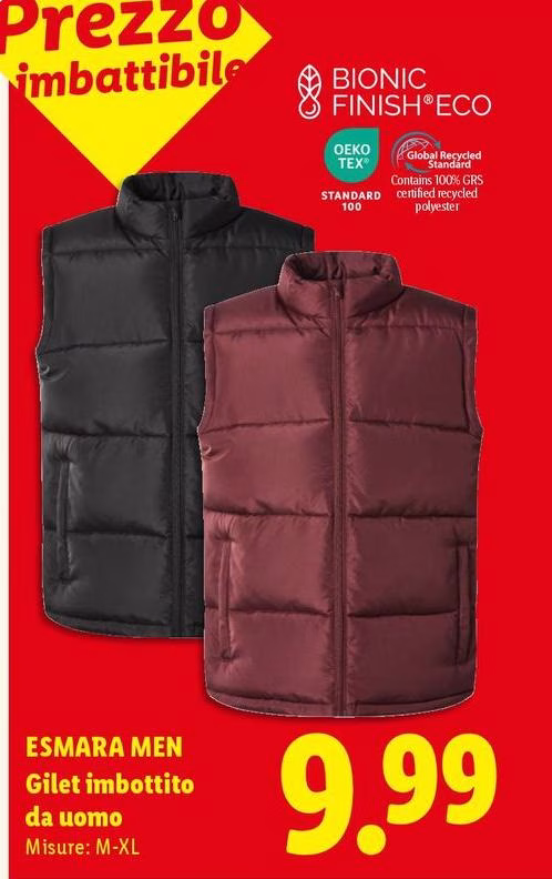 Esmara Men - Gilet Imbottito Da Uomo