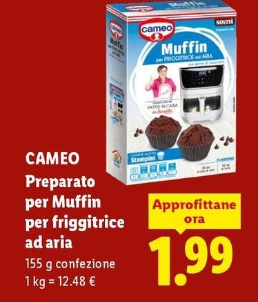 Cameo - Preparato Per Muffin Per Friggitrice Ad Aria