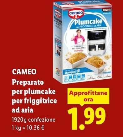 Cameo - Preparato Per Plumcake Per Friggitrice Ad Aria