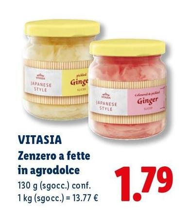 Vitasia - Zenzero A Fette In Agrodolce