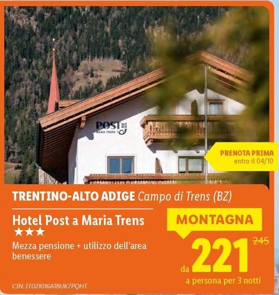 Hotel Post A Maria Trens