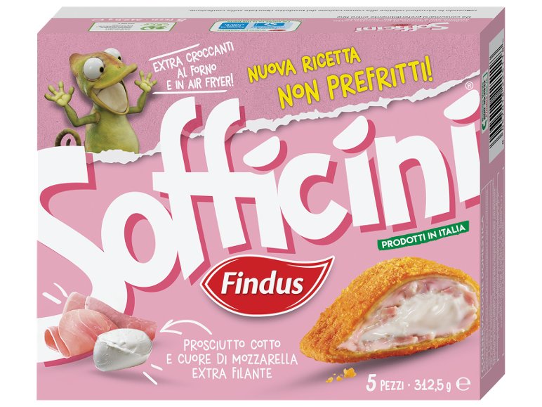 Sofficini con prosciutto cotto e cuore di mozzarella