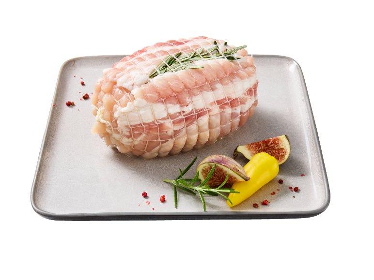 Rotolo di pollo farcito con scamorza e speck