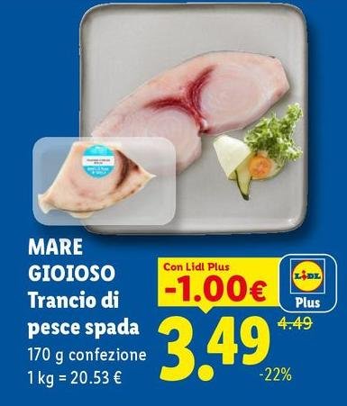 Mare Gioioso - Trancio Di Pesce Spada