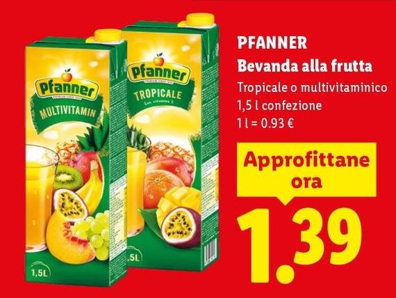 Pfanner - Bevanda Alla Frutta