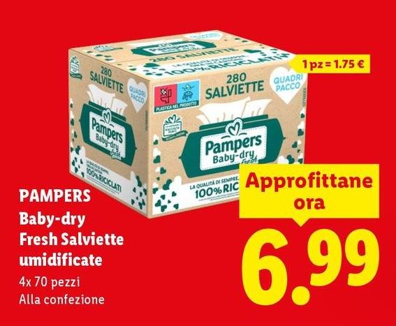 Pampers - Baby-Dry Fresh Salviette Umidificate