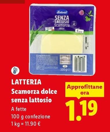Latteria - Scamorza Dolce Senza Lattosio
