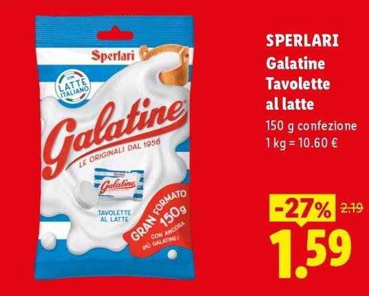Sperlari - Galatine Tavolette Al Latte