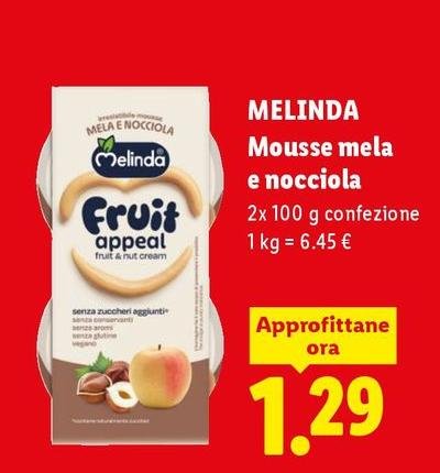 Melinda - Mousse Mela E Nocciola