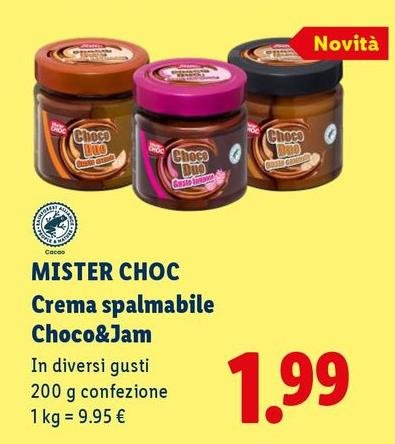 Mister Choc - Crema Spalmabile Choco&Jam