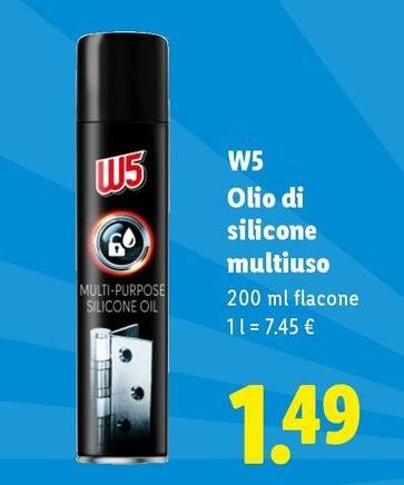 W5 - Olio Di Silicone Multiuso