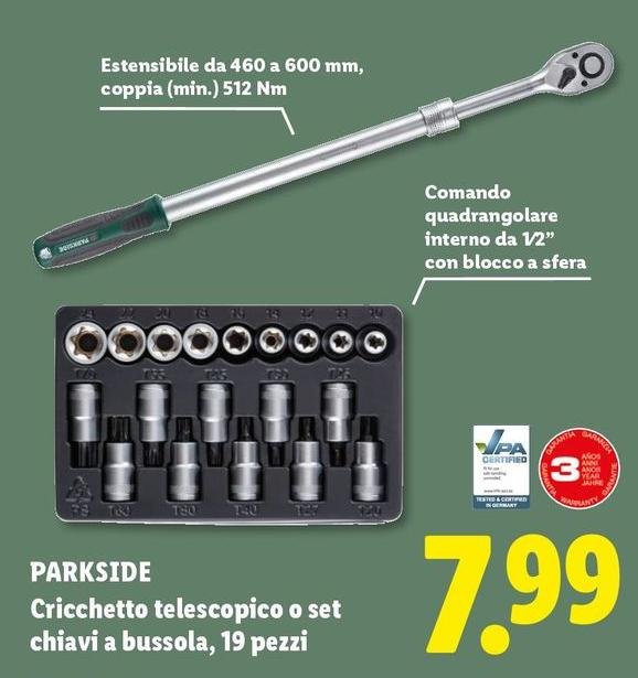 Sfera - Cricchetto Telescopico O Set Chiavi A Bussola