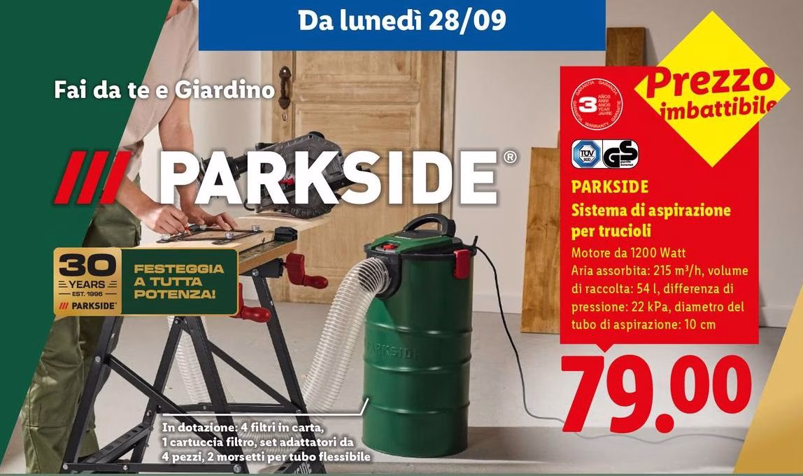 Parkside - Sistema Di Aspirazione Per Truccio