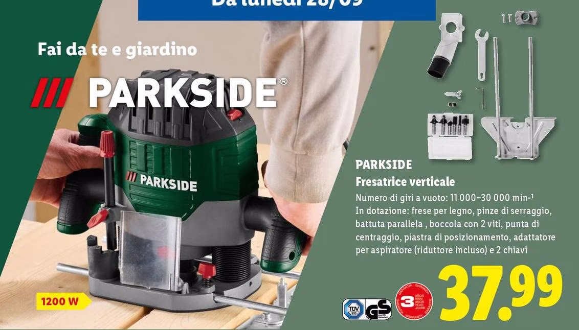 Parkside - Frattrice Verticale