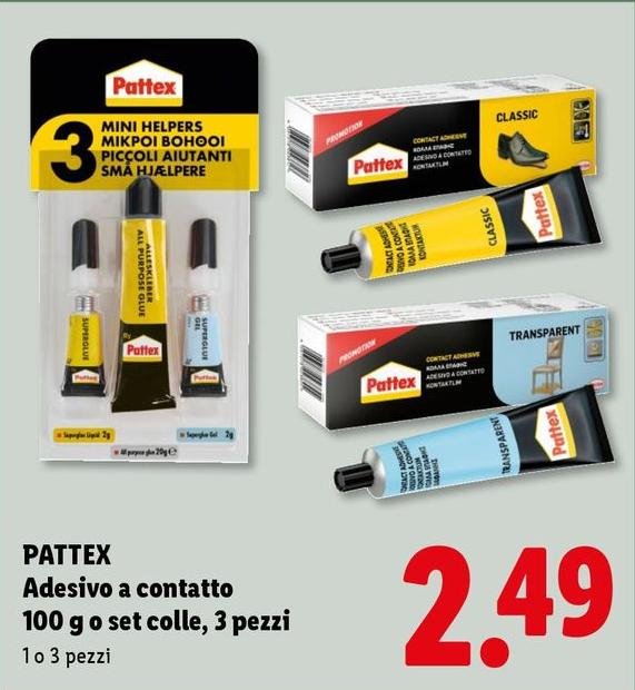 Pattex - Aditivo A Contatto 100 G O Set Colle, 3 Pezzi