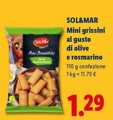Sol & Mar - Mini Grissini Al Gusto Di Olive E Rosmarino