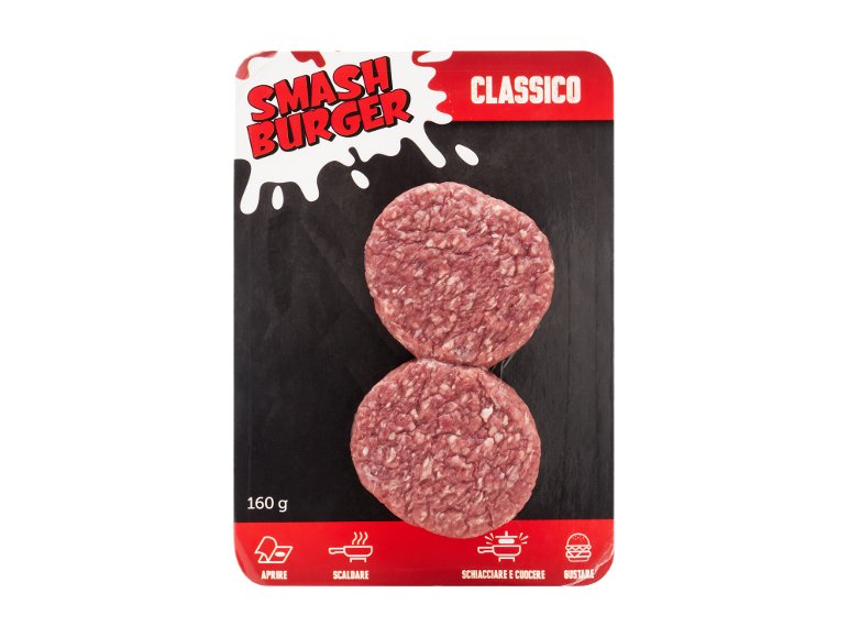 Smash burger di bovino adulto scottona