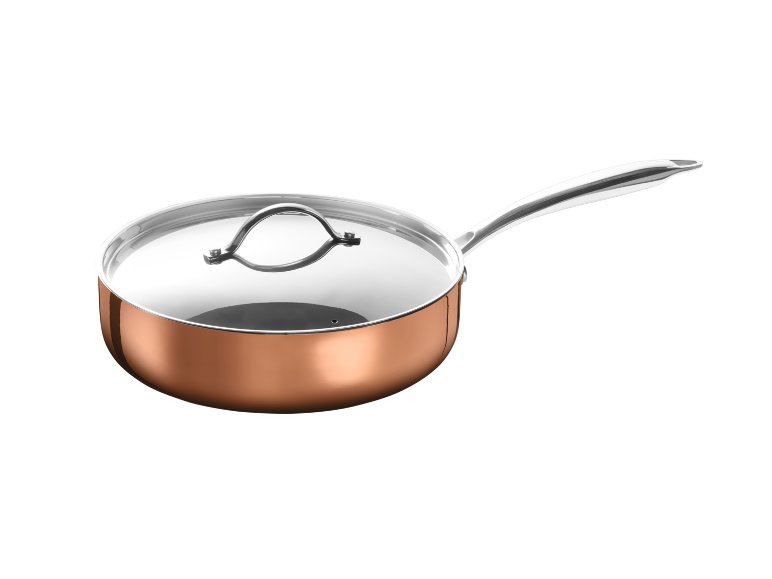 Padella sautè con strato in rame e coperchio Ø 24 cm