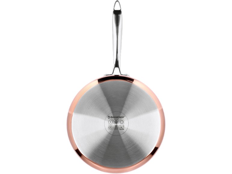 Padella sautè con strato in rame e coperchio Ø 24 cm