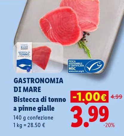 Gastronomia Di Mare - Bistecca Di Tonno A Pinne Gialle