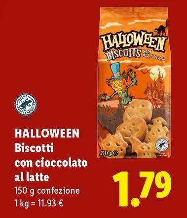 Halloween - Biscotti Con Cioccolato Al Latte